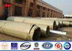 Electric Conical Galvanized Steel Power Pole Yiled Strength Not Less Than 460mpa