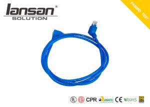 China ANSI 4 Pair HDPE Cat6 UTP Patch Cable 24AWG 90° Bending wholesale