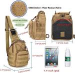 Tactical Shoulder Sling Bag Small Outdoor Chest Pack For Men Traveling, Trekking