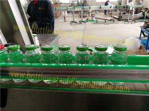 China Crown Cap Glass Bottle Tea / Juice Filling Machine Mitsubishi PLC Control wholesale