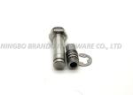 Electric Solenoid Stem 10.0mm OD Tube 30.0mm Height With Clip / Male Spring
