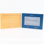 6 Movie - Control LCD Video Card , Gold Stamping Video Greeting Card For
