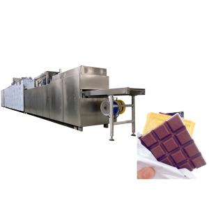 China 50g 100g 150g Chocolate Bar Production Line With Crushed Nuts Feeder wholesale