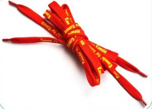 China Personalized Shoe Laces , Red Boot Laces With BSCI Certificate on sale