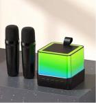 Multi-Color LED Mini Cube Speaker 89mm Sound Perfect for Parties and Karaoke in
