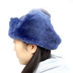 Wool Sheepskin Leather Hats , Female Adults Women'S Trapper Hat OEM