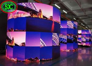 China Rolling Advertising led flexible display , Digital curved led screen Video P10 smd 3535 wholesale