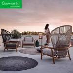 Patio into a Luxurious Retreat with Teakwood Frame and Water-Resistant Cushion