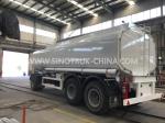Three Axles Heavy Duty Semi Trailers , 25000 Liters 4 Mm Thickness Liquid Tank