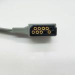 5 Lead Holter Patient Cable For ECG Machine , Gray Holter Monitor Device