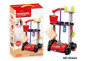 China Cleaning Kit Trolley W / Working Vacuum Children