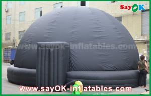 China 6m DIA Black Mobile Inflatable Planetarium Dome Projection Tent With Air Blower wholesale