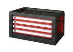 Steel Multifunctional Tool Box Top Cabinet , Red Black Metal Tool Chest With