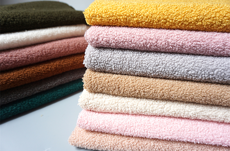 100% Polyester Fabric Fleece Brushed Fabric Polyester Berber Fleece Sherpa Fabric