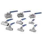 Industrial Stainless Steel 316 2" NPT Female Full Port Ball Valve Vinyl Handle