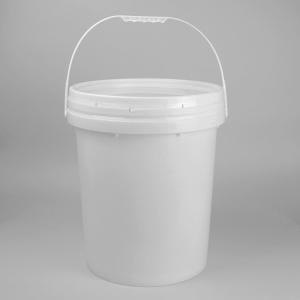 China Transparent Small Plastic Round Custom Printed Bucket With Lid wholesale