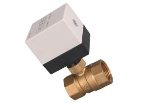 China 3 Port Diverter Electric Heating Ball Valve With Step Motor Actuator DN15 wholesale