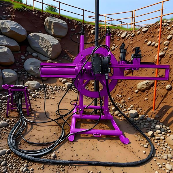 Surface DTH Drilling Rig Infrastructure Development Borehole Drilling Machine Pneumatic Drilling Rig