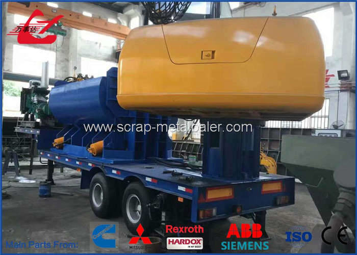 Tailer Mounted Hydraulic Scrap Baler Logger Press Diesel Engine drive