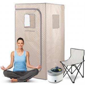 China Waterproof Cloth Full Size Portable Steam Sauna Tent 1500W For Relax on sale