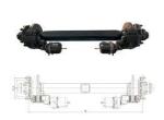 German Type Semi Drop Axle Tractor Trailer Axle 20T ODM 1840mm