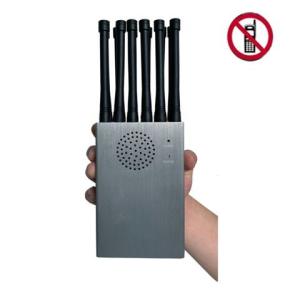 China Mobile Phone Handheld 5G Signal Jammer 12Bands 12.0W Temperature Lower than 40℃ Work 4.0 Hours,12000mAH Battery wholesale