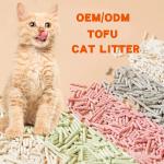 ODM Flushable Tofu Cat Litter Sand Green Tea Toilet Flushable Cat Litter