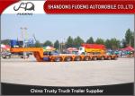 100 - 250 Tons Heavy Equipment Lowboy Trailer , Multi Axles Low Bed Trailer