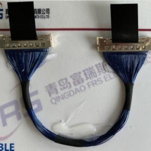 China 50 Pin Awg36 Micro Coaxial Cable Assembly 0.5mm LVDS TV wholesale