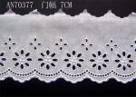Cotton Lingerie Lace Fabric / Embroidery Lace Fabric For Garment