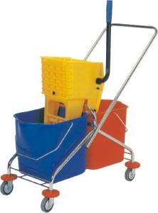 China 60L Mop Bucket With Wringer Rubber Universal Wheel Stronger Bearing Capacity wholesale
