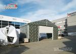 10m Witdh Aluminum Steel Airplane Hangars Camouflage Color PVC Fabric Steel Roll