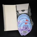 74mm Embossed Printed Aluminum Foil Lid 0.036mm Thick For Plastic Cup