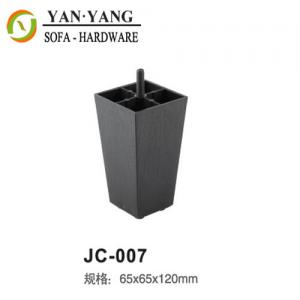 China 120mm high custom sofa leg black plastic custom furniture leg JC-007 wholesale