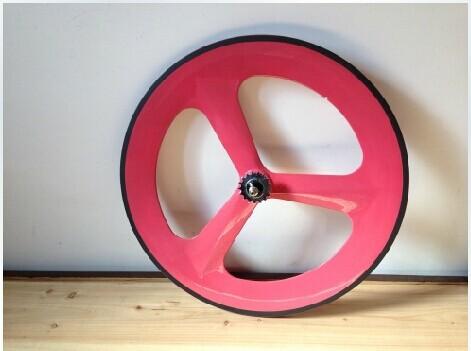 YOUNGFANBIKE popular red Cheap 700c /3-spoke carbon clincher wheel for road