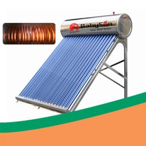 China 304 Stainless Steel Tank Copper Coil Solar Water Heater 200L Non Welding wholesale