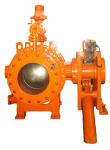 DN300 - 2600 mm Hydraulic Counter weight spherical Valve / Flanged Globe Valve