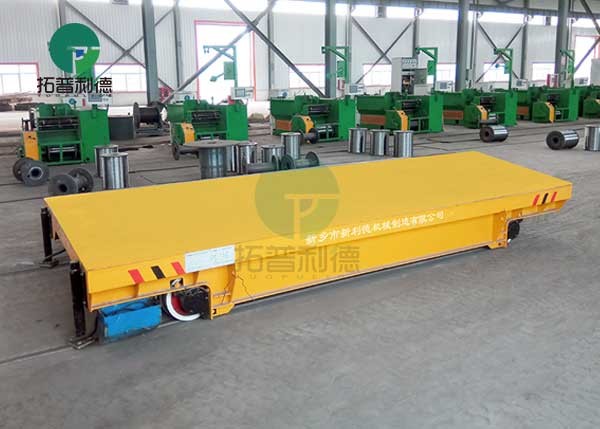Electric Arc Furnace Material Transfer Battery Industrial Rail Trolley Cart 30 Tons