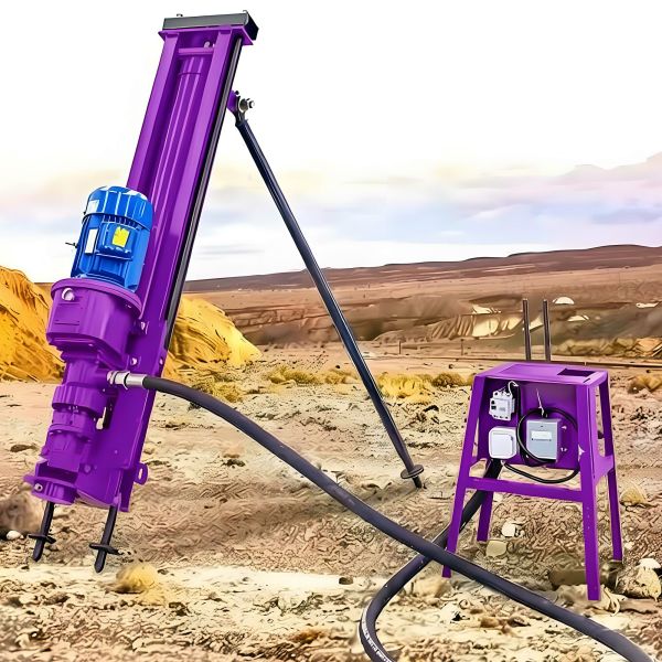 Surface DTH Drilling Rig Infrastructure Development Borehole Drilling Machine Pneumatic Drilling Rig