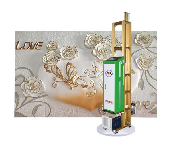 1.7m 3d Background Multicolor Uv Wall Printer For Brick Wall Glass Metal Tiles