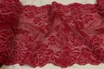 Camisole Lingerie Lace Trim Red Color Multifunctional 4 Way Stretch