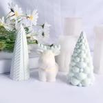 DIY Aromatherapy Candles Wax Plaster Clay Decoration Bubble Christmas Tree Eik