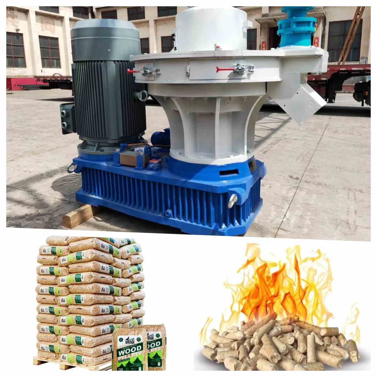 55-160kw Power Wood Pellet Mill For Customized Voltage And 380V/50HZ/3Phase Operation