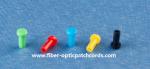 Fiber Optic SC FC ST 2.5mm Dust Caps 2.5mm for Fiber Optic Connectors Pink Red