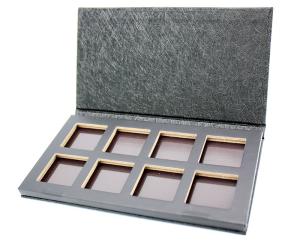 China Straw Paper Custom Eyeshadow Palette Packaging 8 Colors CMYK PMS Printing wholesale