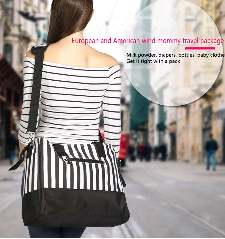 Solid 18L Mommy Diaper Bag Waterproof Shoulder Bags 40*15*30cm