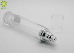 Serum Moisturizer Lotion Empty Skin Care Bottles With Silver Pump Clear Cap