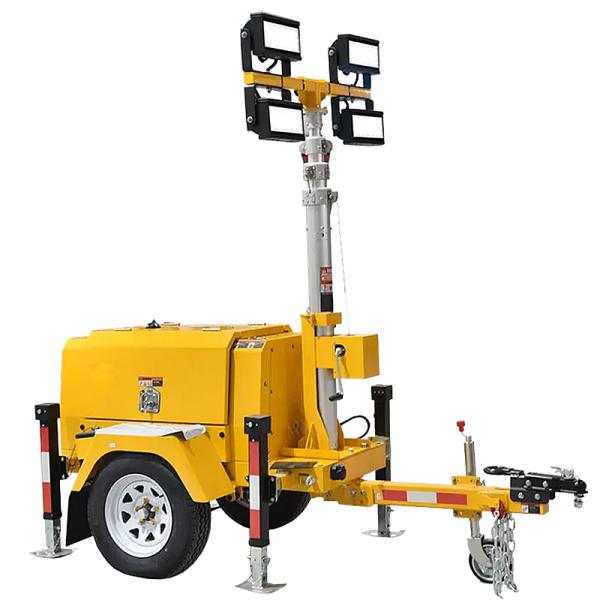 Diesel Generator Light Tower Industrial Light Tower 4 × 1000W MHD LED Light Tower for sale