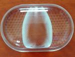 Toughened Frosted Glass Diffuser , Glass Diffuser For Light Fixture Polishing