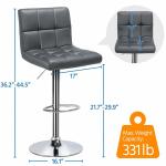 Modern Bar Stools Height Adjustable Counter Height Barstools Swivel Chair